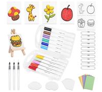 AOOTE Magic Puffy Paint Set,60 Piezas de Papel de Textura de Espuma Mágica,3D Dibujo Magic Esponja,Foam Texture Blank Painting Paper para Arte,Manualidades,Proyectos Escolares,Colorear