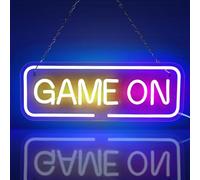 AOOTE Neon Signos de Luz, Gaming Zone Letreros de Neón Regulable, Letreros de Neón USB Letrero, Letrero Neon Decoración de la Habitación para el Dormitorio, Sala de Juegos, Bar, Fiesta, Niños Regalo