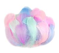 AOOTE Plumas de Colors, 350 Piezas Plumas Manualidades De Colores, 6-12cm Plumas para Atrapasueños, Tocado Artesanía, para DIY Pendiente, Plumas Tocadoboda, Haciendo, Fiestas, Mezcla de Colores