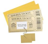 AOOTUERL 2 juegos de tarjetas doradas para rascar, tarjetas de exhibición sorpresa para rascar, regalo sorpresa para escribir tu propio especial para niños, papá, mamá, mujeres, hombres, amigos
