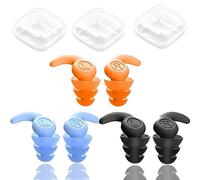 AOOTUERL 3 Pares Tapones Oidos de Silicona Reutilizables,Tapones Oidos Natación Adulto para Nadar, Ducharse, Surfear y Otros Deportes Acuáticos