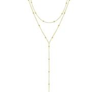 AOOTUERL Cadena larga en Y para mujer, collares de oro elegantes para mujer, joyas sencillas de moda apiladas