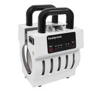 AOOUNGM Mini prensa para tazas, 10-11 oz, prensa de sublimación, presión de tiempo ajustable, prensa caliente para tazas, tazas de café, tazas de cerámica, tazas de metal (blanco)