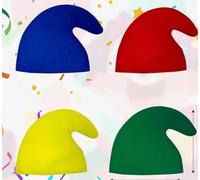 AOOWU 4 PCS Enano Sombrero Adulto, Gorro de Enano, Gorro de Gnomo, Cosplay
