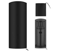 AOOWU Cubierta del Calentador a Prueba de Agua Patio, 210D Cubierta del Calentador de Gas De Tela Oxford con Cordón Ajustable, Resistente al Viento Cubierta del Calentador (42X42X108CM)