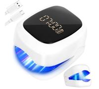 AOOWU Dispositivo de Limpieza de Hongos en Uñas, Profesional Dispositivo de Láser de Hongos Uñas Luz Invisible de 940nm y luz Azul de 500nm, Aparato de Tratamiento de Hongos de Uñas con Pantalla LED