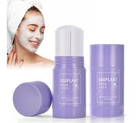 AOOWU Green Mask Stick, 2pcs Mascarilla Te Verde Puntos Negros Stick, Mascarilla Puntos Negros para Limpieza Profunda, Limpiador de Poros y Puntos Negros para Regula Equilibrio Entre Agua y Aceite