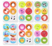 AOOWU Pegatinas Antimosquitos, 216 PCS Parches de Citronela Antimosquitos, Repelente de Insectos Natural Acción Hasta 8H, Repelente de Mosquitos de Dibujos Animados Bebés, Niños y Adultos