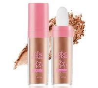 AOOWU Polvo de Hadas, Facial High Light Blusher para Glitter Maquillaje | Purpurina Corporal de Iluminador para Cabello Cara Cuerpo Labios Ojos, Glitter Maquillaje de Carnaval y Halloween, Marrón