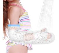 AOOWU Protector de Escayola Impermeable Brazo Niño, Funda Protectora Venda, Protector de Ducha Brazo Niño Reutilizable, Protectores de Escayola Mantenga el Vendaje Seco Durante el Baño(M)