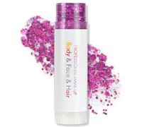 AOOWU Purpurina Cara Gel, 15g Purpurina Gel para Facial y Pelo, Maquillaje Barra con Brillantina, Chunky Glitter Corporal para Halloween Carnaval Festival Masquerade Cumpleaños (1Pc-Morado)