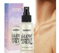 AOOWU Spray de Purpurina Corporal, 76ml Spray Líquido con Brillantina, Rociar de Brillo, Purpurina de Carnaval Maquillaje, Secado Rápido, Brillantina Líquida para Cuerpo, Cara, Cabello y Ropa (#04)