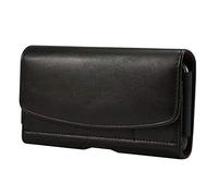 Aopan Clip Cinturón Funda de Piel Bolsa y Cierre Magnético para iPhone 12 Mini, iPhone 13 Mini, Negro