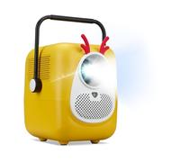 AOpen QF23s Powered by Acer - Proyector LCD LED - 1080p Full HD (1920 x 1080 píxeles), 6.500 lúmenes LED, 1000:1 Contraste, Keystone, 2 Altavoces de 3 W, HDMI (HDCP), WiFi, Amarillo, Portable/móvil