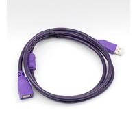 AoQhir Cable de extensión USB 2.0 macho a hembra, señal mejorada con anillo magnético USB tipo A para conexión de impresora de lector de tarjetas de cámara (3 m)