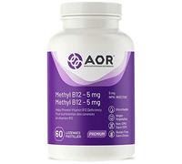 AOR Metil B12 5 mg, metilcobalamina de alta potencia para soporte neurológico avanzado y metabolismo energético, pastillas sublinguales profesionales - 60 unidades biodisponibles suplemento dietético