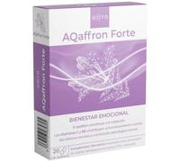 AORA AQaffron Forte - Suplemento con Extracto de Azafrán Affron®, Probióticos y Vitaminas C & B6 - Apoya la Energía, Vitalidad y Bienestar Diario - 20 Cápsulas