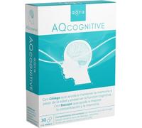 AORA AQCognitive | Nootropico natural | Mejora concentración | Mejora memoria | Agilidad mental | Mente activa | Vitaminas | Ginkgo Biloba | Acido alfa lipoico | Vitamina D | Bacopa | Citicolina