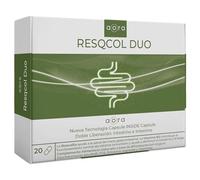 AORA RESQCOL DUO - 30 cápsulas - Suplemento con liberación dual para salud intestinal, probióticos y sinbiótico para equilibrar la microbiota y manejar síntomas digestivos