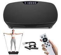 AoraPulse Máquina de ejercicio con placa de vibración, plataforma de vibración de cuerpo completo para pérdida de peso, máquina de drenaje linfático con modo automático, equipo de entrenamiento