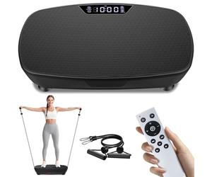 AoraPulse Máquina de ejercicio con placa de vibración, plataforma de vibración de cuerpo completo para pérdida de peso, máquina de drenaje linfático con modo automático, equipo de entrenamiento