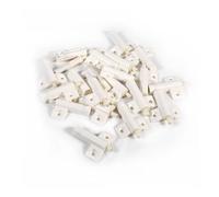 Aoresac 20 Unids/lote Tope de Puerta de Gabinete de Cocina, Topes de Amortiguador de Cierre Suave y Silencioso para Cajón Gris/Blanco, Hecho de ABS de, Protege Las Puertas contra (Blanco)