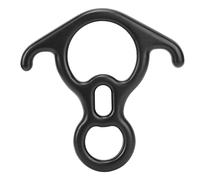 Aoresac 50KN Cuerno de buey 8 en forma de anillo descendiente de trabajo aéreo equipo de escalada, con material de aleación de aluminio de alta resistencia, para escalada en roca y montañismo