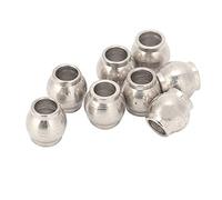 Aoresac 8 cabezales de bola amortiguadores RC 1/10 - Extremo de barra de metal plateado para HPI, LOSI, Axial, Himoto,