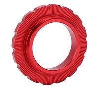 Aoresac Anillo de bloqueo CNC de aluminio de alta resistencia, adaptador de bloqueo central para eje pasante, 9/12/15/20 mm, compatible con bicicleta de montaña, disco de 6 pernos con eje de barril