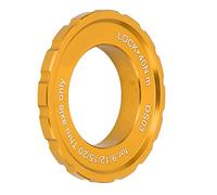 Aoresac Anillo de bloqueo CNC de aluminio de alta resistencia, adaptador de bloqueo central para eje pasante, 9/12/15/20 mm, compatible con bicicleta de montaña, disco de 6 pernos con eje de barril
