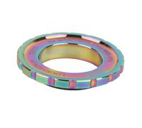 Aoresac Anillo de bloqueo CNC de aluminio de alta resistencia, adaptador de bloqueo central para eje pasante, 9/12/15/20 mm, compatible con bicicleta de montaña, disco de 6 pernos con eje de barril