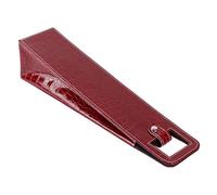 Aoresac Bolsa de Vino de Cuero Reutilizable de PU con Portador de Champán para Bolsas de de Cerveza, Cuero de PU de, Mano de Obra Fina, Fácil de Usar, Diseño Portátil, Carcasa Dura (cocodrilo rojo)