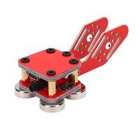 Aoresac Entrenador Automático CW Keyer, Clave de Código Morse de Doble Paleta PCB, Interfaz Tipo C para Dispositivo Aprendizaje Código Morse, con Base Magnética, Conector