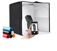 Aoresac Estudio Fotográfico Compacto con Cortina de Luz LED para Fotografía de Productos, 180 Piezas Cuentas Lámpara, 10 Niveles Ajuste, Alimentado por USB, Adecuado para Fotografías Joyería y (L)