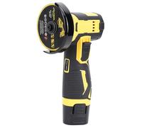 Aoresac Grinder de ángulo Inalámbrico de 21V 19500 Rpm Machina de Pulido de Corte de Alta Velocidad con Dos Baterías de 2000 MAh y 6 Discos para Piedra de Mosaico de Acero de (EU enchufe 100-240V)