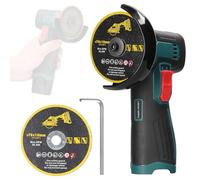 Aoresac Herramienta de Rectificado Eléctrica de 3 Pulgadas, Motor Cepillo, Rectificadora ángulo Multifuncional, Cortador Litio Mano para Cortar, (Anfitriona)