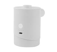 Aoresac Inflador Eléctrico, Inflador Inalámbrico Portátil, Bomba de Inflado y Desinflado Al Aire 2 en 1 Recargable por USB para Colchón de Natación con Boquilla Multifuncional, Cuerda (Blanca)