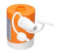 Aoresac Inflador Eléctrico, Inflador Inalámbrico Portátil, Bomba de Inflado y Desinflado Al Aire 2 en 1 Recargable por USB para Colchón de Natación con Boquilla Multifuncional, Cuerda (Naranja)