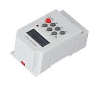 Aoresac Interruptor de Tiempo Electrónico de Microcomputadora LCD KG316TII, Encender y Apagar Regularmente, Batería Incorporada, Material PA66 para Luces de Calle, Bombas de Agua, (DC 12V)