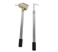 Aoresac Juego de herramientas de acero inoxidable con mango ajustable para | Kit de deshierbe manual para hendiduras, acero resistente a la corrosión, ideal para patio, adoquines, caminos de jardín