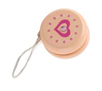 Aoresac Juguete Yoyo de Madera, Lindo Diseño de Dibujos Animados, Gran Regalo Educativo, Colorido y Seguro, Accesorio Niños, 3-6 Años, Princesa Naranja, Corazón Rosa, (Corazon Rosa)