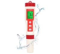 Aoresac Medidor de Cloro 5 en 1 con Sonda Altamente Sensible, Pantalla LCD Grande, Función de Retroiluminación, Retención Datos Soporte, Calibración Automática para Piscinas,