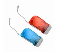 Aoresac Mini Linterna LED Portátil con Manivela, Linterna Manual de Emergencia, para Viajar, Acampar y Reparar (Roja con)