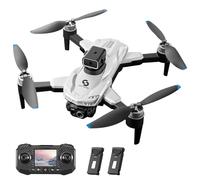 Aoresac Mini Quadcopter Motor sin Escobillas Avión de Control Remoto de Acrobacias 360 ° con Cámara Dual para Principiantes, Adultos, Niños y Niñas, Avión Plegable para Fotografía Aérea (Blanco #-2)