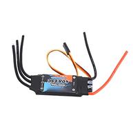 Aoresac Motor sin Escobillas RC 40A ESC Bidireccional 2 Vías 1:1 Salida de Potencia, sin Freno, Marcha Atrás Directa con 5V 3A BEC, Compatible con RC Car Boat, Propulsor Submarino
