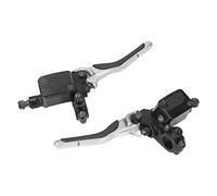 Aoresac Palancas de freno de aluminio CNC YQ50 Aerox 1997-2013 MBK 1997-2006, mango izquierdo y derecho, color negro, con montaje M10 de lata de aceite desmontable