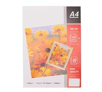 Aoresac Papel Fotográfico Mate Papel Fotográfico con Acabado Mate de 8,3 X 11,7 Pulgadas 200 g/m² 20 Hojas de Secado Rápido con Brillo para Impresión Fotografías y Documentos en