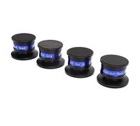 Aoresac Preffair - Pies de aislamiento para tocadiscos amplificador de reproductor de CD - Puntas de latón de aluminio (negro)