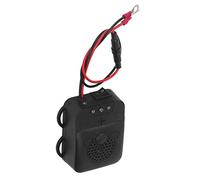 Aoresac Repelente Ultrasónico de Ratones, Repelente de Ratones para Automóvil con Fuerte Luz Estroboscópica para Automóvil, Material ABS, Conversión de Frecuencia de 12 V, Cobertura de