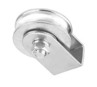 Aoresac Rueda de elevación de acero inoxidable de carga de 300 kg | Gancho giratorio, compatible con cuerda de alambre, remolque al aire libre, equipo de escalada, bloque de polea única de